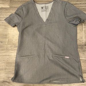 Figs graphite gray scrub set